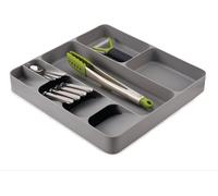 Kyaoayo-Drawerstore Rangement Compact Des Couverts, Ustensiles Et Accessoires De Cuisine, Organisation De Cuisine Range Couvert Pour Tiroir, Gris