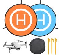 Kyaoayo-Drone Landing Pad, Plaque D'atterris Pliable Pour Drone, 55cm/22'' Tapis D'atterris Universel Pour Drone Double Face Étanche, Pour Dji Mavic 2 Pro Zoom/Mavic Air 2/ Spark/Mavic Pro Platinum-Cl