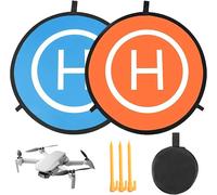 KYAOAYO-Drone Landing Pad, Pliable Aires D'Atterris , Accessoires De Drones, Plateforme D'Atterris , Tapis DAtterris Étanche Universel, Avec 1 Sac De Rangement Et 3 Clous De Sol(55Cm)