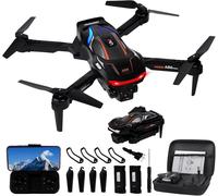 Kyaoayo-Drone Pliable Pour Enfants Et Débutants, Démarrage/Atterris À Une Touche, Flip 360°, Fpv Drone Avec Caméra Hd & 2 Batteries, Capteur De Gravité, Photo Par Gestes, Mode Follow Me-Gerbala