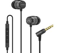 KYAOAYO-E11C Écouteurs Filaires Intra Auriculaires Avec Microphone Hifi Stéréo Casques À Isolation Phonique Avec Basses Puissantes Câble Anti-Enchevêtrement Noir