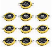 Kyaoayo-Eebm 10 Pack Cr2025 Batterie 3v Batterie Au Lithium Bouton Coin Battery 2025 Gameboy Cartouche Batterie Feuille Soudée, Cr2025 Batterie De Remplacement Gameboy Économie De Batterie, Feuille S