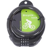 Kyaoayo-El1053 Multi Use Lock For Bike, Cycle, Helmet, Luggage With 4 Digit Resettable Cable Lock Black Material Stainless Steel, Rubber Heavy Duty Anti-Theft Protection All Purposes