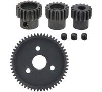 KYAOAYO-Engrenage En Acier De Voiture Rc, Engrenage En Acier Dur 54T Avec Engrenage 15T/17T/19T Pour Traxxas Slash 1/10 Kit De Mise À Niveau De Voiture Modèle Rc
