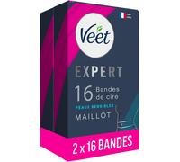 Kyaoayo-Expert - Lot De 32 Bandes De Cire Froide - Maillot - Peaux Sensibles