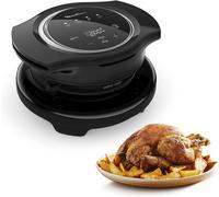 Kyaoayo-Extra Crisp Cookeo, Couvercle Air Fryer, Recettes Croustillantes, Cuisson Sans Huile, 4 Programmes, Temp¿¿Rature R¿¿Glable, Compatible Avec Les Cookeo 6 L, Noir Ez150800