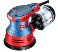 Kyaoayo-Fanzwork Ponçeuse Excentrique 300w 125mm Avec Bac À Poussière (Filtre Interchangeable) Interrupteur Protégé Contre La Poussière 6 Vitesses, 4000-12000/Min Avec 8 Papiers Abrasifs