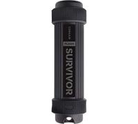 KYAOAYO-Flash Survivor Stealth, 1To Clé Usb 3.0 (Boîtier En Aluminium Anodisé, Extrême Durabilité, Joint D`Étanchéité Epdm, Étanche Jusqu`À 200 Mètres, Collier Amortisseur Moulé - Noir