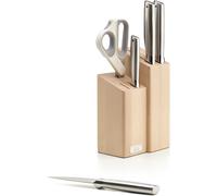 Kyaoayo-Fusion Ensemble Couteaux De Cuisine Professionnelle Japonais 5 Pièces, Avec Couperet Et C Aux De Cuisine, Bloc De Couteaux En Bois, Acier Inoxydable