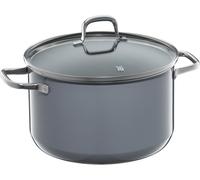 Kyaoayo-Fusiontec Essential Grande Casserole 24 Cm Avec Couvercle En Verre Pour Induction 6,4 L Céramique High-Tech Anti-Rayures, Sans Revêtement Gris Fabriqué En Allemagne