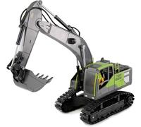 KYAOAYO-G071E Pelleteuse À Chaîne Télécommandée 1:18 Rtr Télécommandée Pour Enfants De 8 Ans, Anthracite/Vert