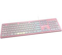 KYAOAYO-Gaming Clavier Gaming Vantarax Membrane Rgb Rose Aluminium Azerty Fr