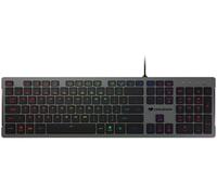 KYAOAYO-Gaming Clavier Gaming Vantarsblack - Rgb Underglow Multidirectionnel 8 Effets - Switchs À C aux Silencieux - Design Ultra-Mince - Anti-Ghosting - Support Réglable - Azerty