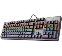 KYAOAYO-Gaming Gxt 865 Asta Clavier Mécanique Gamer Rgb, Commutateurs De Touche Rouges (Red Switches), Linéaires & Silencieux, N-Key Rollover, Anti-Ghosting, Structure Supérieure En Métal - Azerty