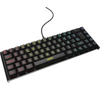 KYAOAYO-Gaming Keyboard Esg K4 Kompact-Rgb Clavier Gamer (69 Touches, Lumières Rvb, Câble Amovible, Membrane) - Noir