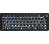 KYAOAYO-Gmk67 Kit De Clavier Mécanique 65 % Trimode Orienté Au Sud Led Rvb Pour Commutateurs 3/5 Broches, 66 Touches + 1 Bouton Hotswap Socket Pcb Joint Monté Plaque De Jeu (Noir)