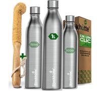 Kyaoayo-Gourde Isotherme 1l En Acier Inox I Bouteille Isotherme Pour Le Fitness I Grande Gourde Acier Inoxydable Sans Bpa ¿ Water Bottle Étanche ¿ Bouteille Sport, Randonnée, Gym