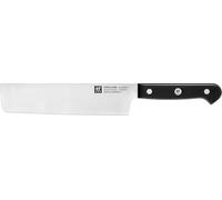 Kyaoayo-Gourmet Couteau Nakiri, 17 Cm, Acier Spécial Inoxydable, Manche Ergonomique En Plastique, Noir, Fabriqué En Allemagne