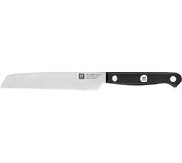 Kyaoayo-Gourmet Couteau Universel, 13 Cm, Acier Spécial Inoxydable, Manche Ergonomique En Plastique, Noir, Fabriqué En Allemagne