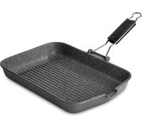 Kyaoayo-Grille Antiadhésive Spéciale, Aluminium Moulé Sous Pression, Gris, 24 X 36 Cm