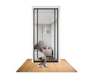 Kyaoayo Grille pour balcon - Filet anti-chat - Pour porte d'animal - Empêche les chats de sortir - Salon, chambre, cuisine - 80x200 cm