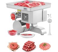 Kyaoayo-Hachoir ¿¿ Viande ¿¿Lectrique Avec Capacit¿¿ De 5 Kg/Min, Trancheuse ¿¿ Viande En Acier Inoxydable, Poussoir ¿¿ Saucisses Avec Lame Et Plaque De Broyage, Style De Comptoir, Pour Cuisine Bouche