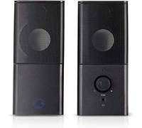KYAOAYO-Haut-Parleurs Gaming 2.0 De 18W Pour Pc Et Ordinateurs Portables, Avec Usb Et 3,5 Mm Noir