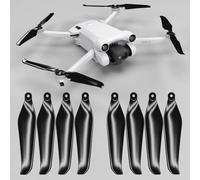 Kyaoayo-Hélices Stealth Pour Dji Mini 3 Pro & Mini 4 Pro - Noir, 4 Hélices En Jeu-Master Airscrew Noir