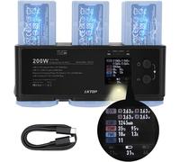 Kyaoayo-Hub De Chargeur Rapide De Batterie Air 3/Air 3s 200 W Pour Drone Dji/Specta Air 3 Series Adaptateur D'alimentation Usb-C, Avec Collecte D'électricité Moyenne/Charge Rapide/Stockage/Led/Mode-Lk