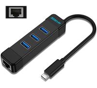 KYAOAYO-Hub Usb C Ethernet Thunderbolt, Adaptateur Usb Type C Vers Rj45, Adaptateur Usb C Vers Ethernet Rj45, Adaptateur Usb C Vers Ethernet Usb, Adaptateur Hub Usb 3.0 Ethernet, Pour Macbook Surface