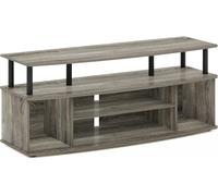 KYAOAYO-Jaya Grand Centre De Divertissement, Engineered Wood, Chêne Français/Noir, 40,1 (P) X 119,9 (L) X 49,8 (H) Cm