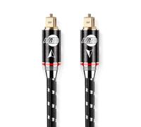 Kyaoayo-Jib Câble Audio Numérique Optique Hi-End Audiophile, Câble Toslink Vers Toslink, Cable Fibre Optique Pour Home Cinéma, Ps5, Xbox Pro Series 1m