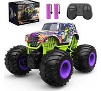 KYAOAYO-Jouet Monster Truck Télécommandé Tout Terrain, Voiture Rc À L'Échelle 1:16 Pour Garçons, Véhicule Électrique À Grande Vitesse 2,4 Ghz, Cadeau De Camion Rc, Chenille Pour Enfants