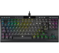 KYAOAYO-K70 Rgb Tkl Champion Series Clavier De Jeu Filaire Optique Et Mécanique Sans Clé - Commutateurs Linéaires Opx - Touches Pbt Double-Shot - Compatible Icue - Qwerty Uk - Noir
