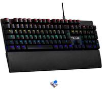 Kyaoayo-Keyz Carbon Ex - Clavier Mécanique Espagnol Qwerty Avec Ñ, Interrupteurs Bleus - Clavier Gaming, Haute Réactivité, 16 Modes De Rétroéclairage, Pc, Ps4, Ps5 (Nouvelle Version)