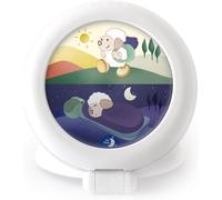 KYAOAYO-Kid Sleep Réveil Éducatif Nomade Pour Enfants Jour/Nuit Lumineux Fille/Garcon Globetrotter, Blanc
