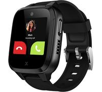 Kyaoayo-Kidzi - Montre Connectée Pour Enfants (Avec Sim) ¿ 4g, Appels, Mes S, Mode École, Fonction Sos, Localisation Gps, Appareil Photo, Podomètre - Incluant 3 Mois D'abonnement Gratuit (Noir)