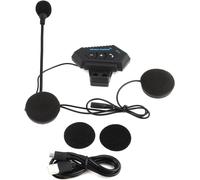 KYAOAYO-Kit Main Libre Moto, 1 Paire Casque Bluetooth De Moto Bt Casque Haut-Parleurs Soutien Appels Mains Libres