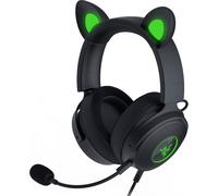 KYAOAYO-Kraken Kitty Edition V2 Pro - Casque Gaming Filaire Rgb Avec Oreilles Interchangeables (Oreilles Interchangeables, Eclairage Réactif Au Streaming, Haut-Parleurs Titanium De 50Mm) Noir