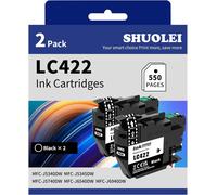KYAOAYO-Lc422 Encre Compatible Avec Brother Lc422 Lc422Xl Cartouche D'Encre Multipack Pour Mfc-J5340Dw Mfc-J5345Dw Mfc-J5740Dw Mfc-J6540Dw Mfc-J6940Dw (2-Pack, 2 Noir)