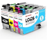 KYAOAYO-Lc426 Lot De 4 Cartouches D'Encre Compatibles Avec Brother Lc-426 Lc426Xl Lc-426Xl Mfc-J4335Dw Mfc-J4340Dw Mfc-J4540Dw Mfc-J4535Dw (Noir, Cyan, Magenta, Jaune)