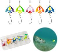 Kyaoayo-Leurre De Pêche À La Truite Double Cuillère Uv Actif Et Phosphorescent 35 G 5 Cm Twister Spinner Truite Spoon Box Appât Pour La Pêche À La Truite