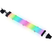 KYAOAYO-Lian Li Strimer Plus V2 Pw16-8Pv2 12 + 4 Broches (12 V wr) 8 Guides Lumineux \ Pw16-8Pv2 Noir