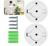 KYAOAYO-Lot De 2 Supports Caméra 55 Mm Pour Tapo C200, C210, Ipc40C, Ipc42C, Tpc42Ew, Ipc43An, Ipc43Aw, Mipc451, Bases De Montage Mural Accessoire Avec Vis Et Chevilles Pour Caméra De Surveillance