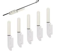 kyaoayo Lot de 5 cloches d'alarme de pêche, veilleuse à craquer pour la pêche, détecteur de touche LED, bâtons lumineux avec boucle, détecteur de touche de nuit pour la pêche de nuit. (Version mise à