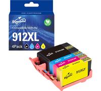 KYAOAYO-Lot De Cartouches 912 Xl (Mit-Chip) Compatibles Avec 912Xl Ink Cartridges Officejet 8010/E 8012E 8014E 8015/E 8018 8022/E Pro8020/E 8024E 8025/E 8028/E 8035/E Lot De 4