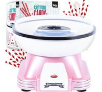 Kyaoayo-Machine Barbe ¿¿ Papa Maison, Cotton Candy R¿¿Tro Pour Sucre Ou Bonbons Candy Floss, Id¿¿Al Pendant F¿ºtes D'anniversaires, Incl. 10 Baguettes Barbapapa Et Cuill¿¿Re A Mesurer, Rose