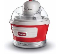 Kyaoayo-Machine ¿¿ Glaces Party Time 643, Spatule ¿¿ M¿¿Langer, Couvercle Pour Ajouter Des ¿¿L¿¿Ments, Pr¿¿Paration En 30 Minutes, Capacit¿¿ 1,5 L, 12w, Rouge