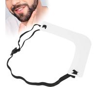 Kyaoayo-Men Beard Shaper En Plastique Moustache Décolleté Guide De Coupe Shaper Outil De Façonnage De Barbe, Guide De Modèle De Décolleté, Pochoir De Modèle Délié, Modèle De Ra De Bord De Moustache