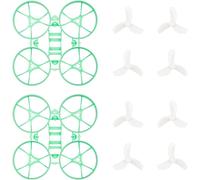 Kyaoayo-Meteor65 Pro 1s Brushless Whoop Frame Kit Green With 2 Sets 35mm 3-Blade Propeller 1.0mm Shaft White For 65mm Meteor65 Pro 1s Brushless Micro Racing Whoop Drone Quadcopter-Betafpv